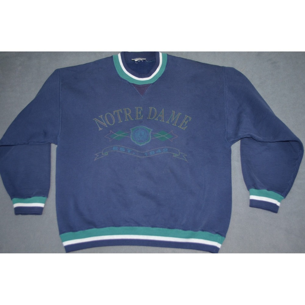Vintage Notre Dame Fighting Irish Sweatshirt Crewneck Men's Size Medium